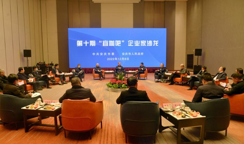 第十期“宜咖吧”企业家沙龙举行 尽快实现安庆节能环保产业从“一”到“十”的飞跃 张祥安出席并讲话
