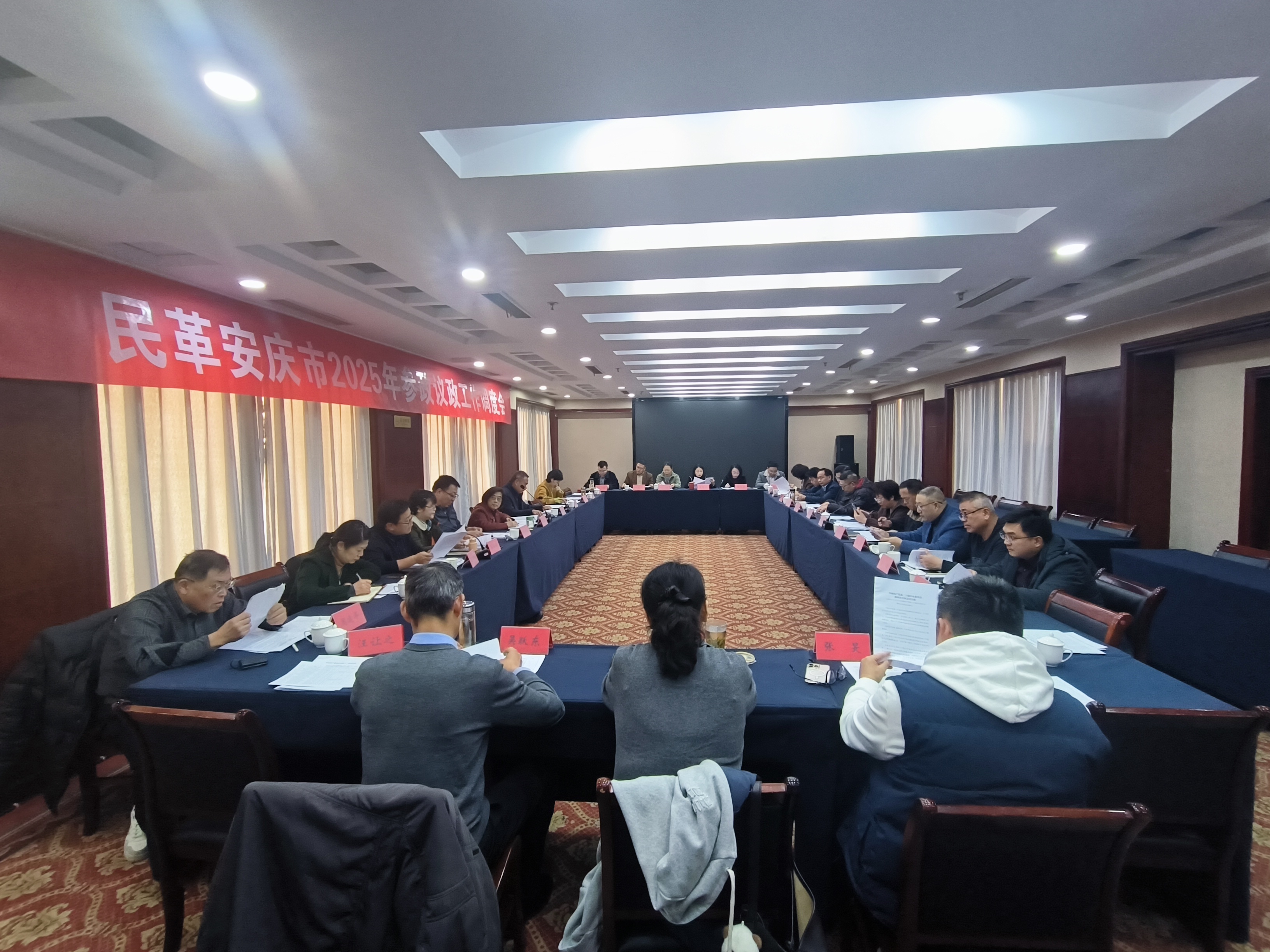 民革安庆市委会召开参政议政工作调度会