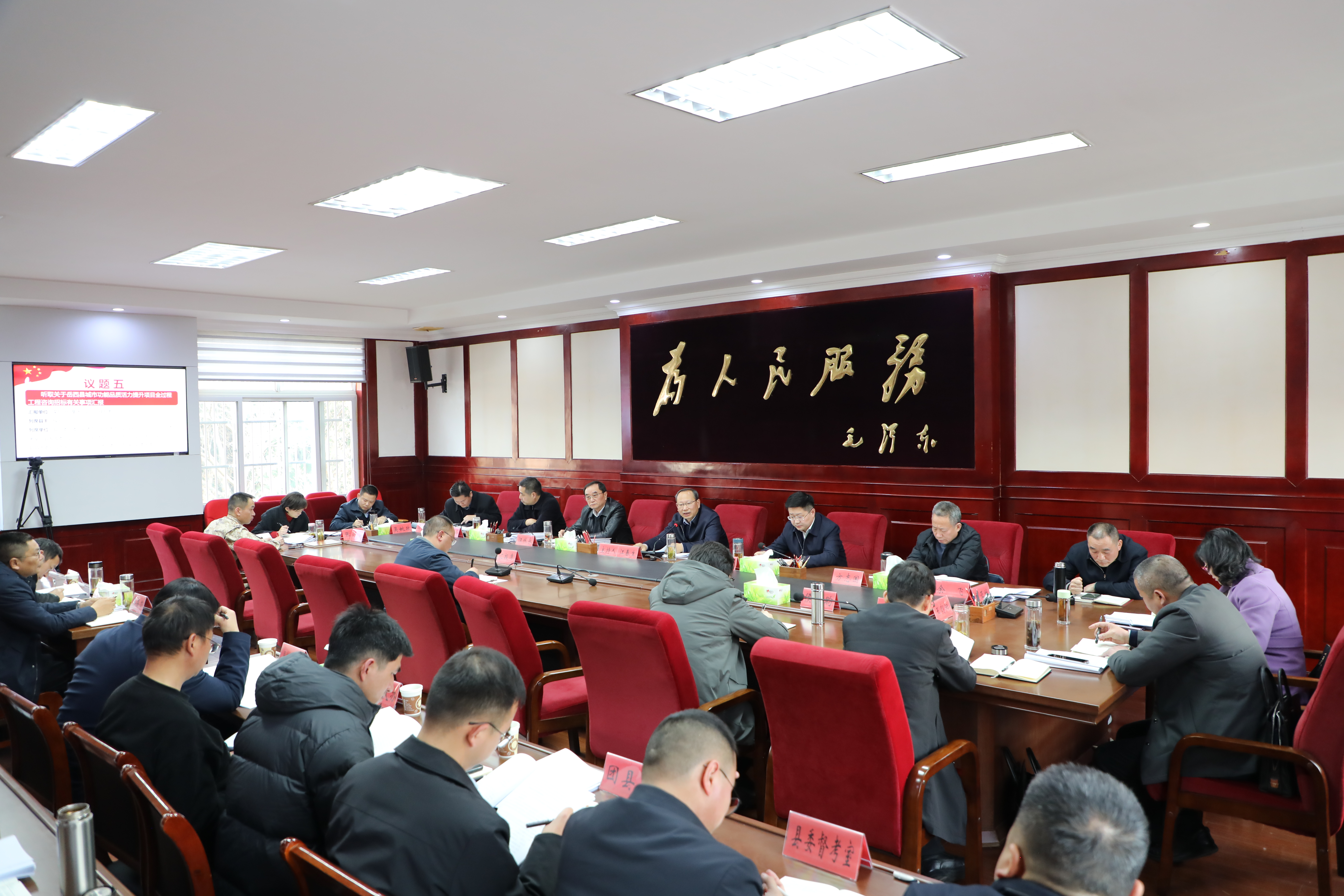 岳西县委召开统一战线工作领导小组会议